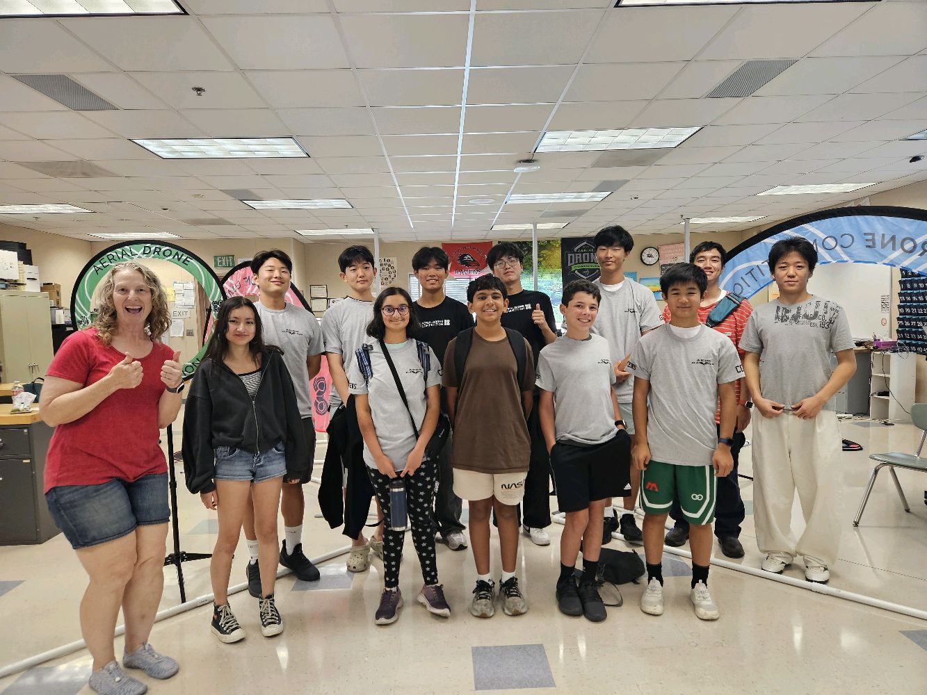 Aero Ravens members at summer camp